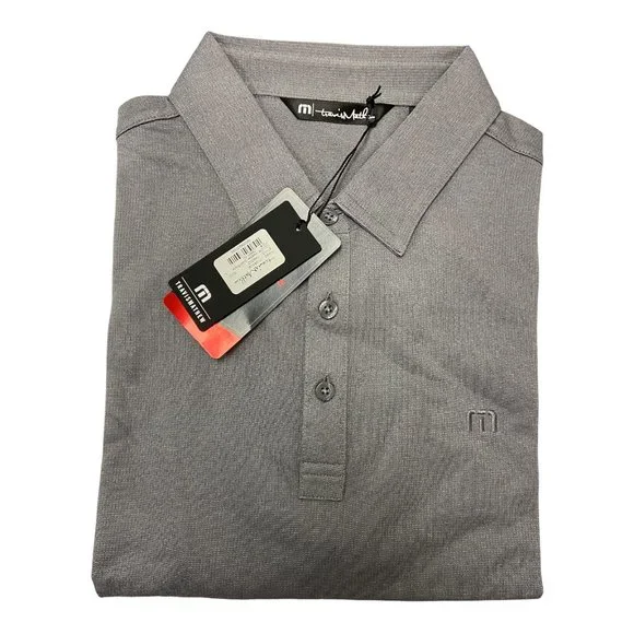 Travis Mathew Men's Upgrade Golf Polo Heather Quiet Shade - Picture 2 of 2